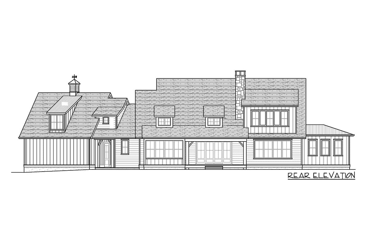 Plan 93129EL: Superb Low Country House Plan with Future Bonus Room above Garage - Image #6 - Country, Farmhouse, Low Country, Modern Farmhouse, New American