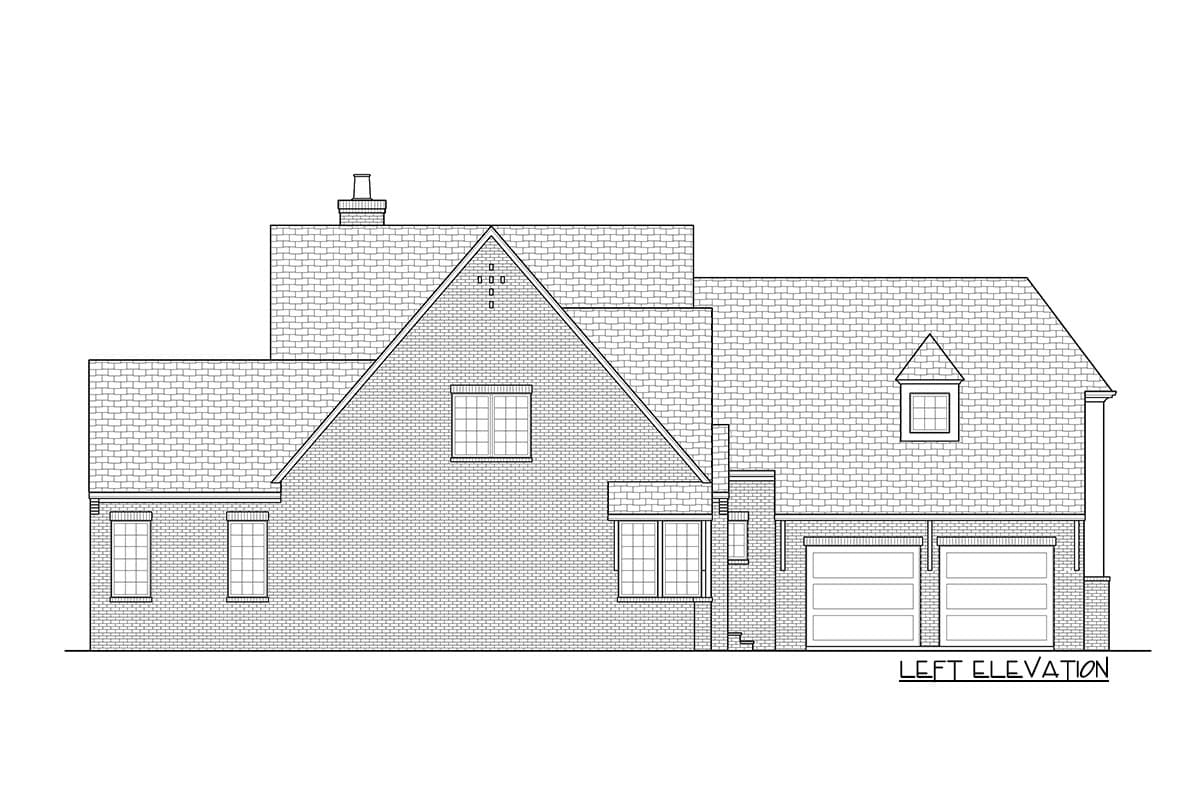 Plan 93130EL: Exclusive Two-Story House Plan with Main-level Master - Image #8 - European, French Country, Transitional