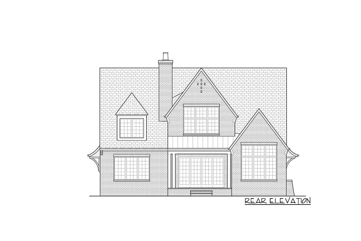 Plan 93130EL: Exclusive Two-Story House Plan with Main-level Master - Image #9 - European, French Country, Transitional