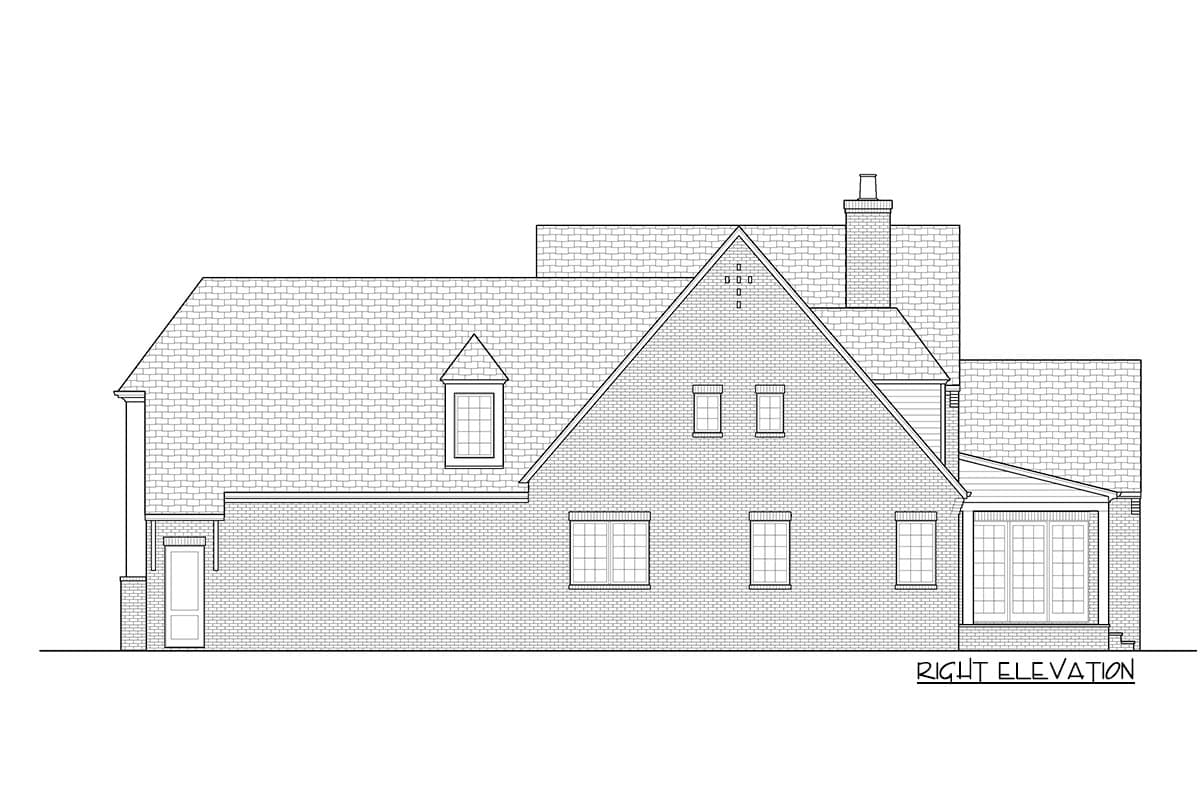 Plan 93130EL: Exclusive Two-Story House Plan with Main-level Master - Image #10 - European, French Country, Transitional