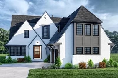 Exclusive Two-Story House Plan with Main-level Master