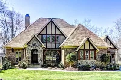 Lavish Tudor-style House Plan with Optional Lower Level
