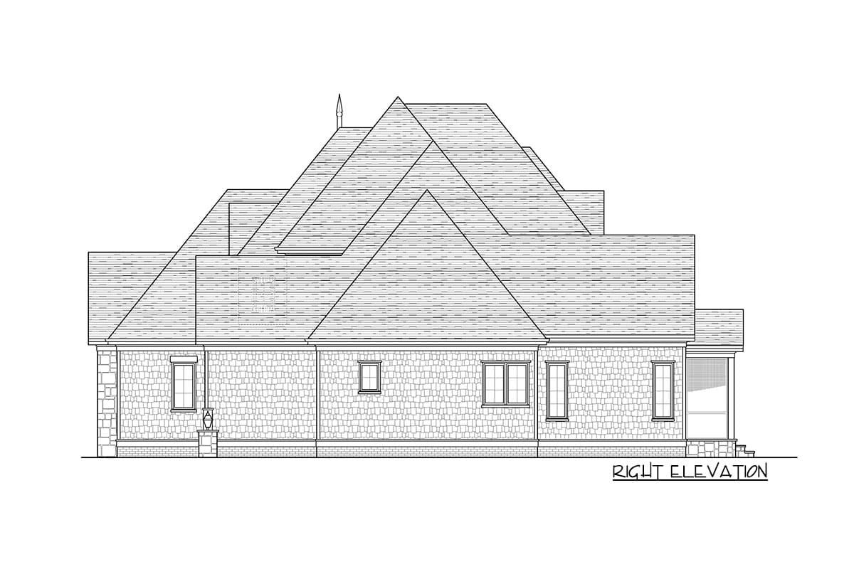 Plan 93134EL: Exclusive Traditional Home with First-floor Master Suite - Image #6 - Country, Craftsman, Shingle, Traditional