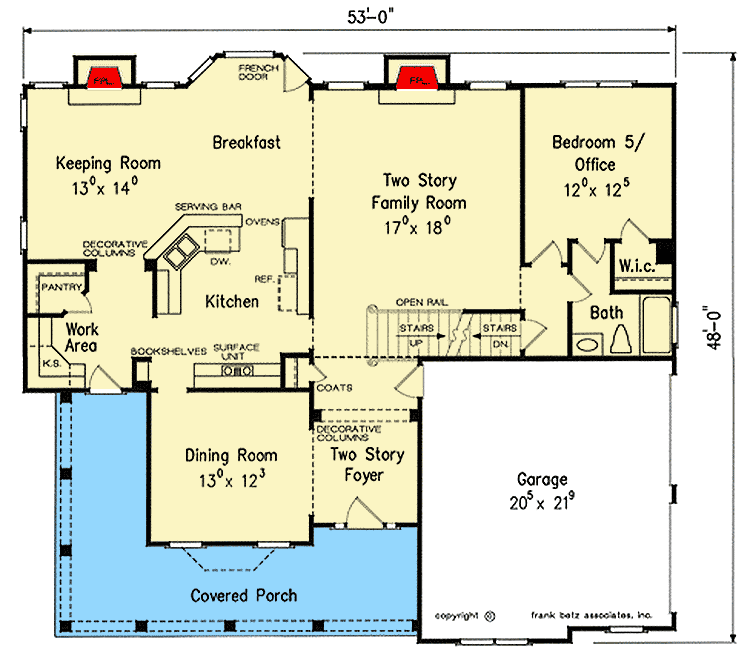 Plan 710307BTZ: Traditional House Plan with Up To 5 Bedrooms - Floor Plan - Main Level - Traditional
