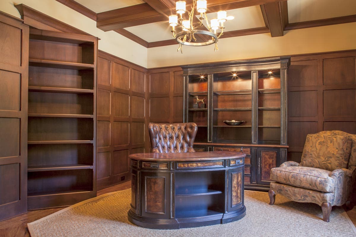 Plan 93136EL: Luxurious European House Plan with Upstairs Man Cave and Theater - 6841 Sq Ft - Image #15 - European, French Country, Traditional