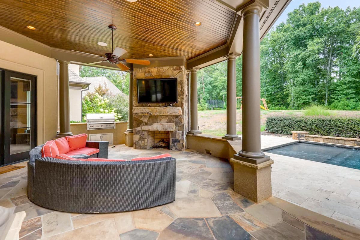 Plan 93136EL: Luxurious European House Plan with Upstairs Man Cave and Theater - 6841 Sq Ft - Image #20 - European, French Country, Traditional