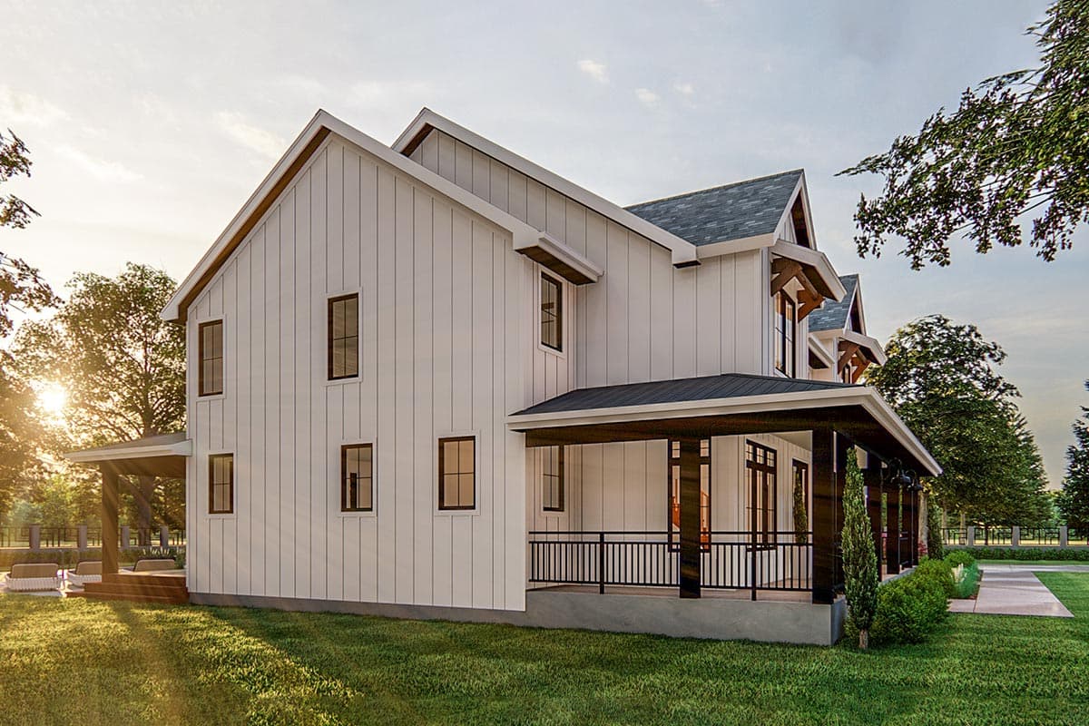 Plan 62790DJ: Modern Farmhouse Plan with Side-Load Barn-Style Garage - 2970 Sq Ft - Image #9 - Country, Farmhouse, Modern Farmhouse, New American, Traditional