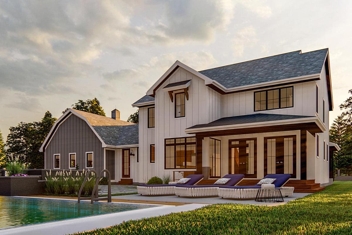 Plan 62790DJ: Modern Farmhouse Plan with Side-Load Barn-Style Garage - 2970 Sq Ft - Image #6 - Country, Farmhouse, Modern Farmhouse, New American, Traditional