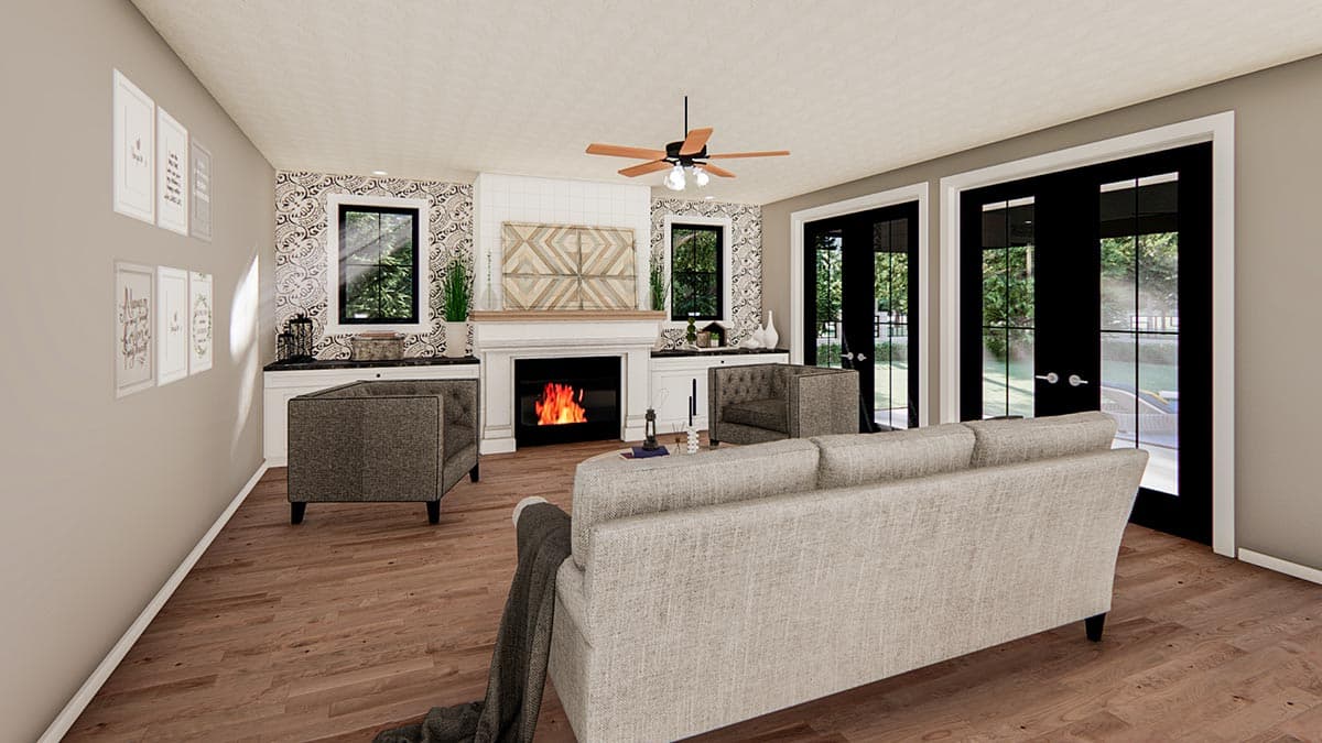 Plan 62790DJ: Modern Farmhouse Plan with Side-Load Barn-Style Garage - 2970 Sq Ft - Image #15 - Country, Farmhouse, Modern Farmhouse, New American, Traditional