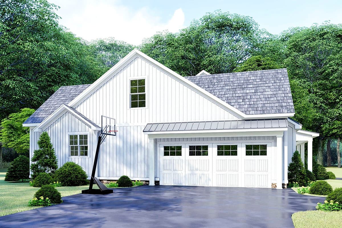 Plan 70634MK: 3-Bed Modern Farmhouse Plan with Bonus Room Above the Garage - Image #11 - Cottage, Country, Farmhouse, Modern Farmhouse, New American, Southern