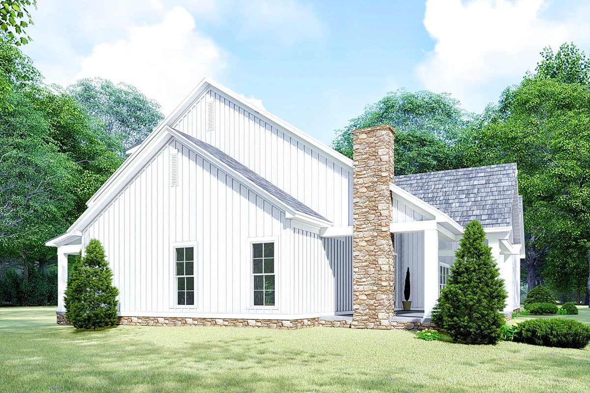 Plan 70634MK: 3-Bed Modern Farmhouse Plan with Bonus Room Above the Garage - Image #13 - Cottage, Country, Farmhouse, Modern Farmhouse, New American, Southern