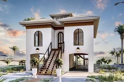 Coastal House Plan with Waterfront Views From Every Room