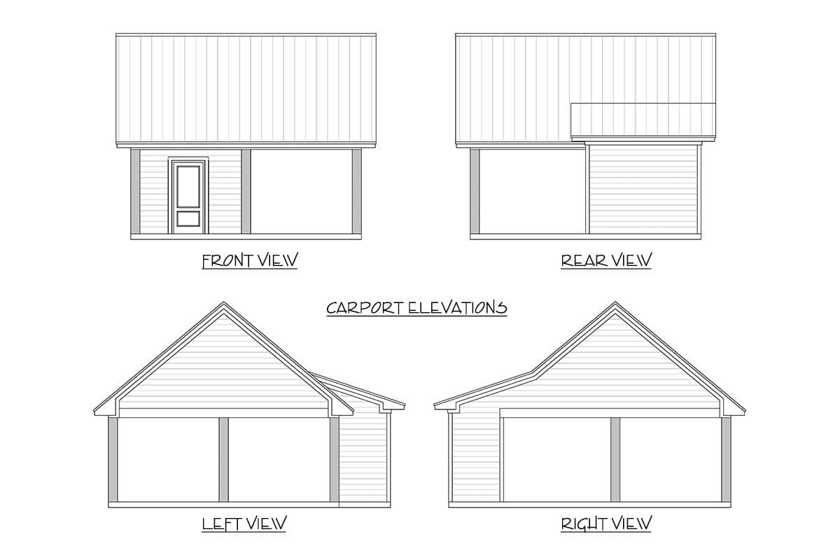 Plan 51808HZ: Southern Country House Plan with Flex Room Tucked Into Gable - Image #6 - Cottage, Country, Farmhouse, Southern