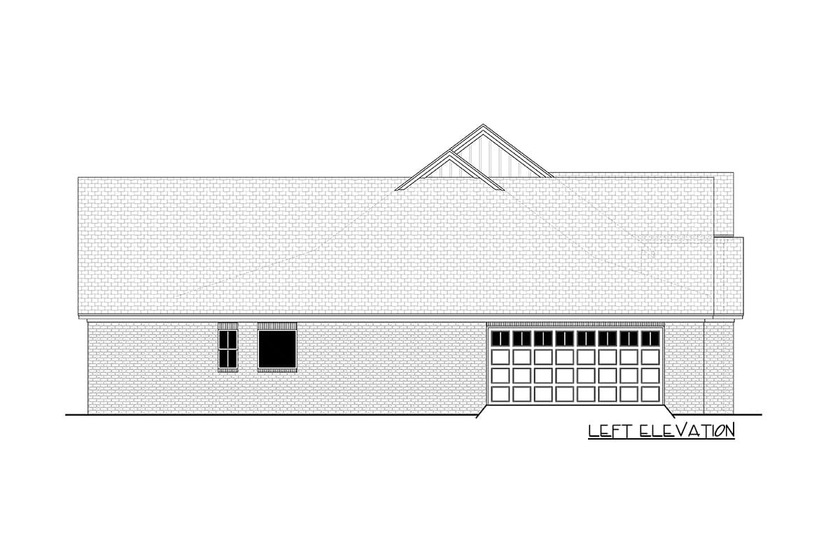 Plan 51809HZ: 4-Bed Modern Farmhouse House Plan with Split Bedrooms - 2751 Sq Ft - Image #5 - Country, European, Farmhouse, French Country, Modern Farmhouse, Southern, Traditional