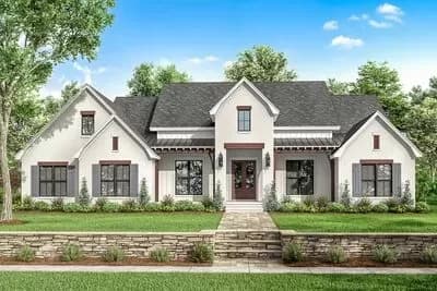 4-Bed Modern Farmhouse House Plan with Split Bedrooms - 2751 Sq Ft