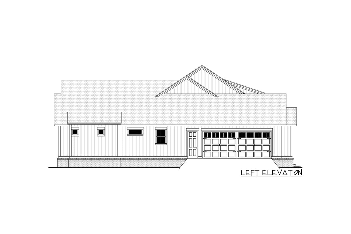 Plan 51810HZ: Stylish 4-Bed Modern Farmhouse Plan with Vaulted Master Suite - 3076 Sq Ft - Image #17 - Country, Craftsman, Farmhouse, Modern Farmhouse, New American, Traditional
