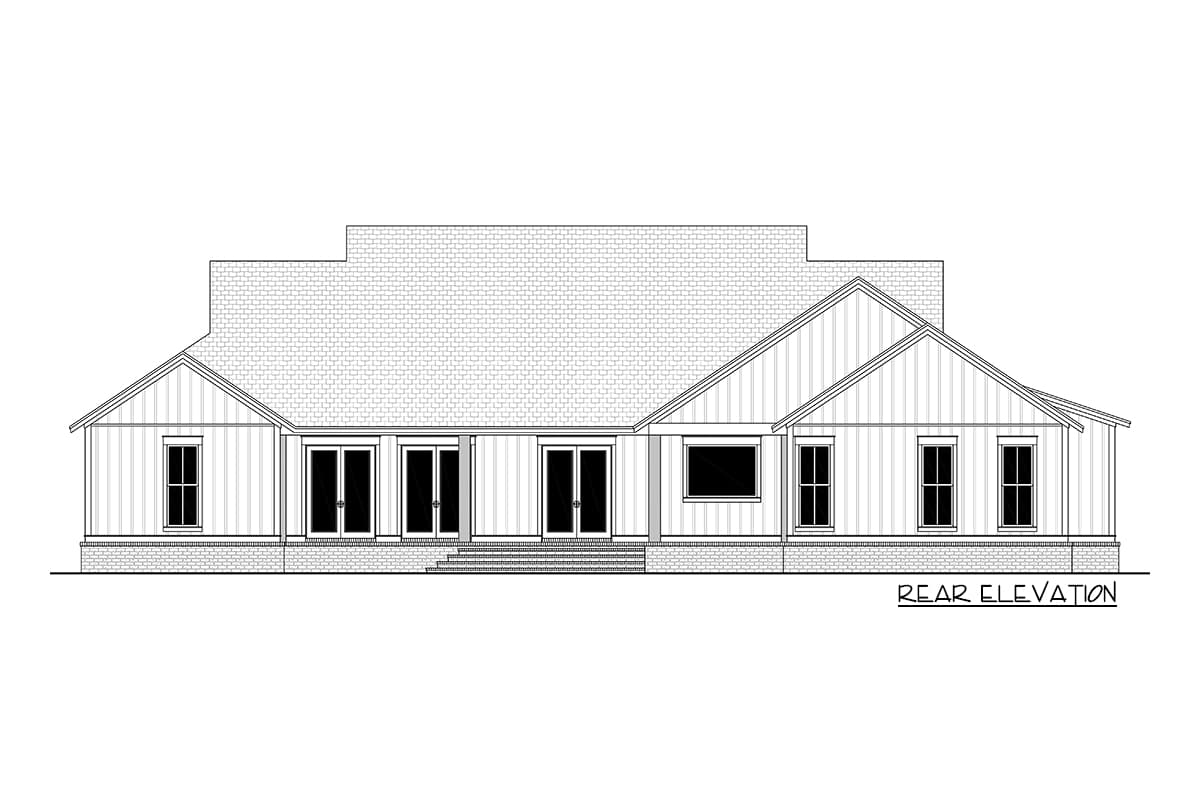 Plan 51810HZ: Stylish 4-Bed Modern Farmhouse Plan with Vaulted Master Suite - 3076 Sq Ft - Image #18 - Country, Craftsman, Farmhouse, Modern Farmhouse, New American, Traditional