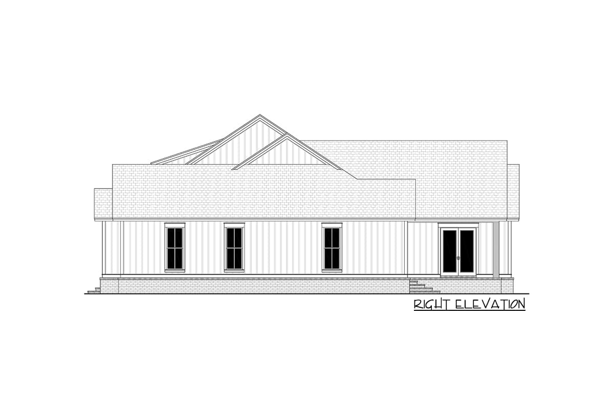 Plan 51810HZ: Stylish 4-Bed Modern Farmhouse Plan with Vaulted Master Suite - 3076 Sq Ft - Image #20 - Country, Craftsman, Farmhouse, Modern Farmhouse, New American, Traditional