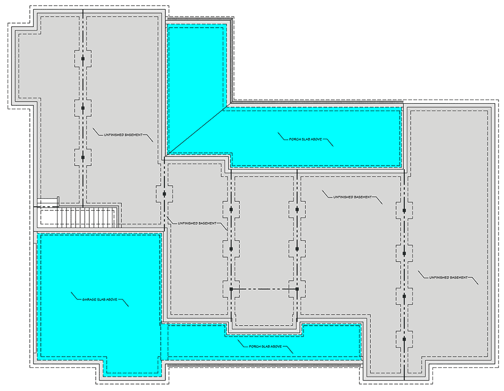 Plan 51810HZ: Stylish 4-Bed Modern Farmhouse Plan with Vaulted Master Suite - 3076 Sq Ft - Floor Plan - Basement - Country, Craftsman, Farmhouse, Modern Farmhouse, New American, Traditional