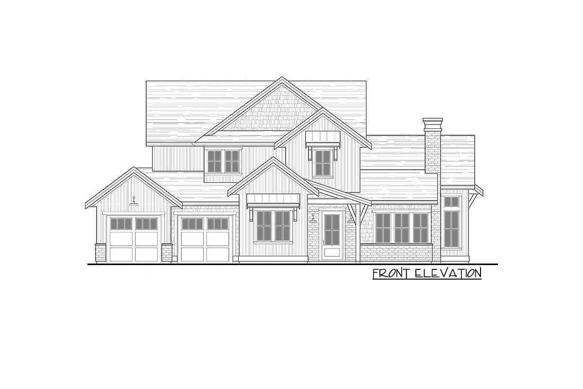 Plan 270006AF: 3-Bed Modern Farmhouse Plan with Two-story Great Room - Image #15 - Farmhouse, Modern Farmhouse, New American