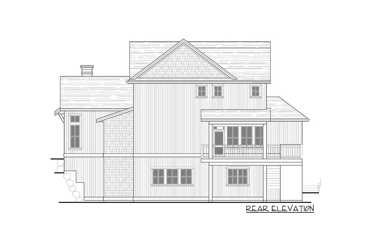 Plan 270006AF: 3-Bed Modern Farmhouse Plan with Two-story Great Room - Image #16 - Farmhouse, Modern Farmhouse, New American