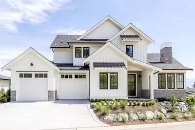 3-Bed Modern Farmhouse Plan with Two-story Great Room