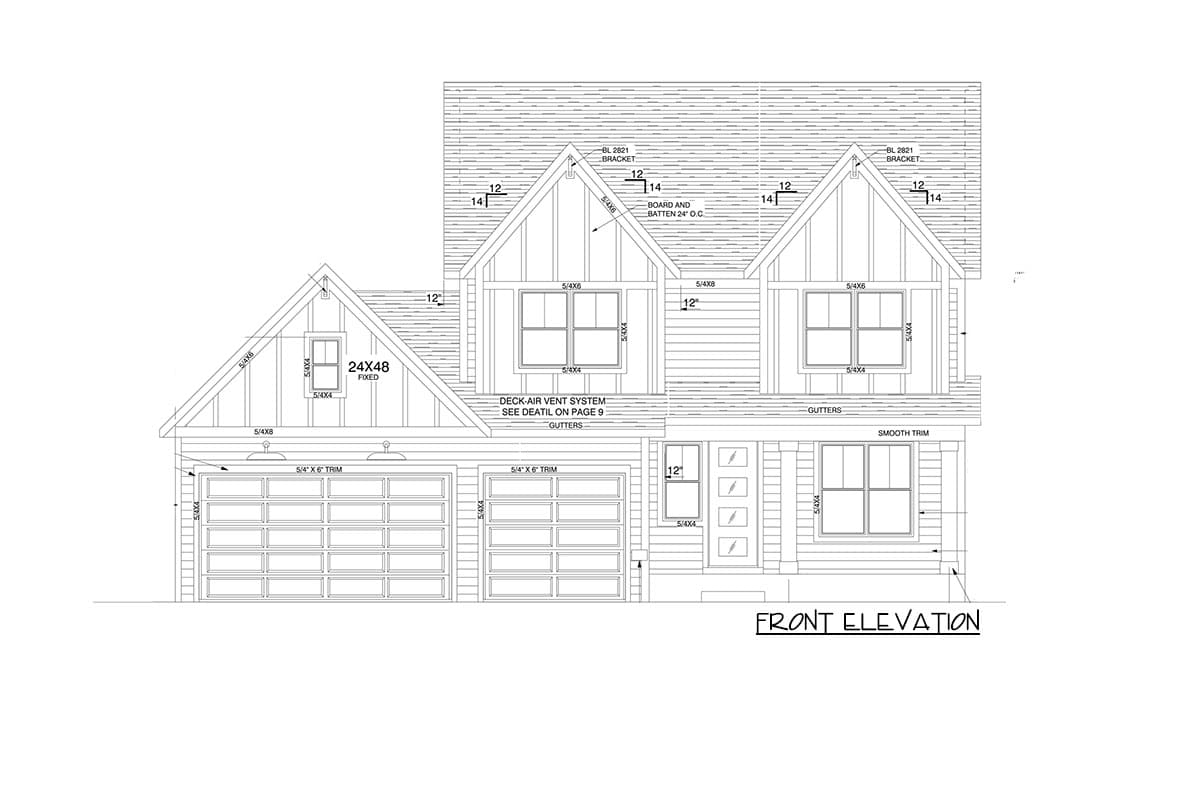 Plan 73458HS: Two-Story New American House Plan with Upstairs Master Suite and Laundry - Image #50 - Craftsman, New American