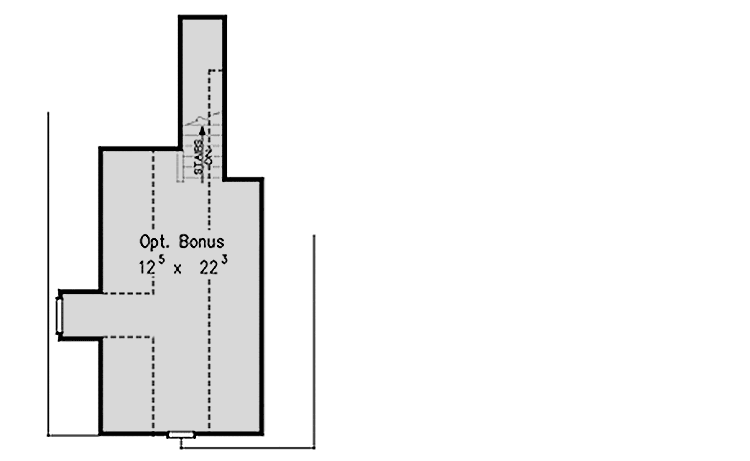 Plan 710316BTZ: 3-Bed Cottage-like House Plan with Bonus Room - Floor Plan - Bonus Level - Southern, Traditional