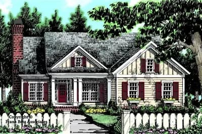 3-Bed Cozy Country Cottage Home Plan