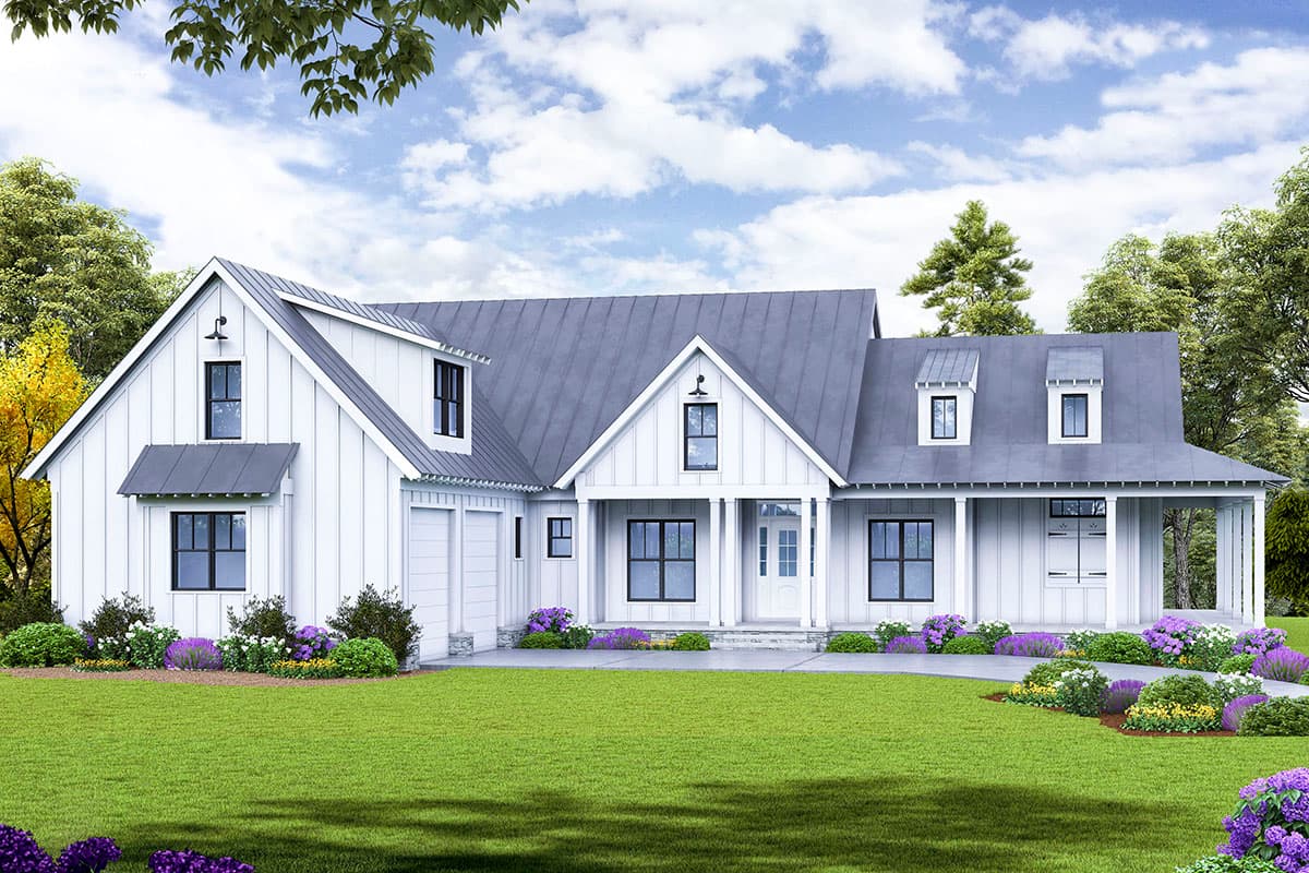 Plan 25678GE: Country Style Farmhouse Plan with Outdoor Kitchen and Wrap-Around Porch - 2790 Sq Ft - Image #22 - Country, Craftsman, Farmhouse, Modern Farmhouse, New American, Ranch