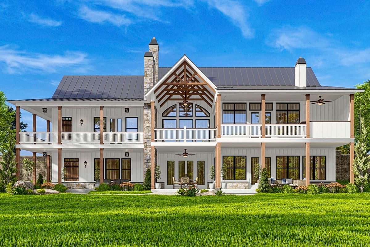 Plan 25678GE: Country Style Farmhouse Plan with Outdoor Kitchen and Wrap-Around Porch - 2790 Sq Ft - Image #11 - Country, Craftsman, Farmhouse, Modern Farmhouse, New American, Ranch