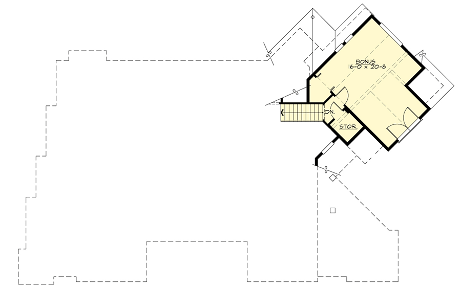Plan 23841JD: Deluxe Craftsman House Plan with Walk-out Lower Level - Floor Plan - Bonus Level - Craftsman, Northwest, Shingle