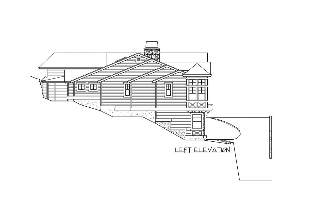 Plan 23841JD: Deluxe Craftsman House Plan with Walk-out Lower Level - Image #43 - Craftsman, Northwest, Shingle