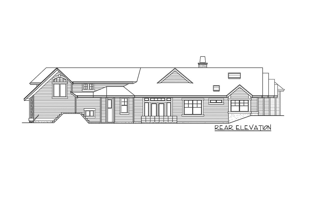 Plan 23841JD: Deluxe Craftsman House Plan with Walk-out Lower Level - Image #44 - Craftsman, Northwest, Shingle