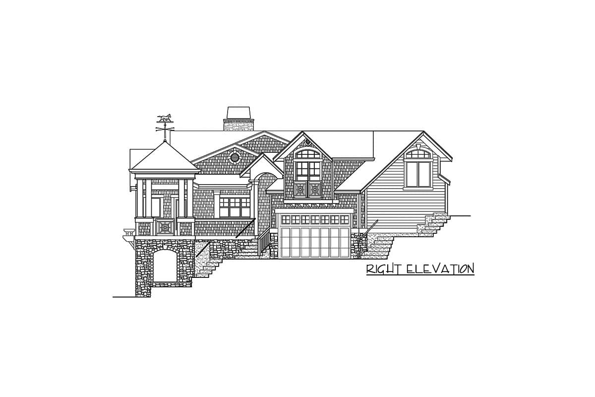 Plan 23841JD: Deluxe Craftsman House Plan with Walk-out Lower Level - Image #45 - Craftsman, Northwest, Shingle