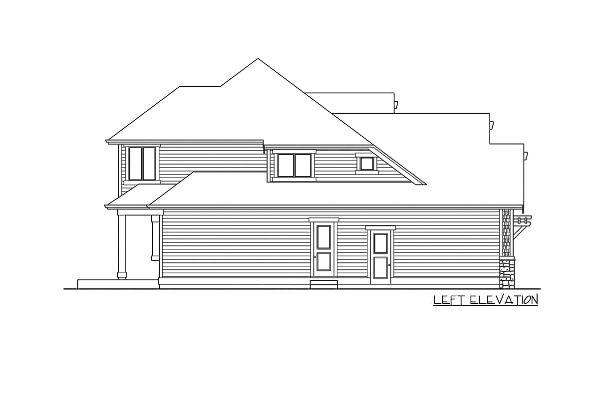 Plan 23843JD: Two-story Craftsman House Plan with Second-level Master Bedroom - Image #21 - Country, Craftsman, Northwest