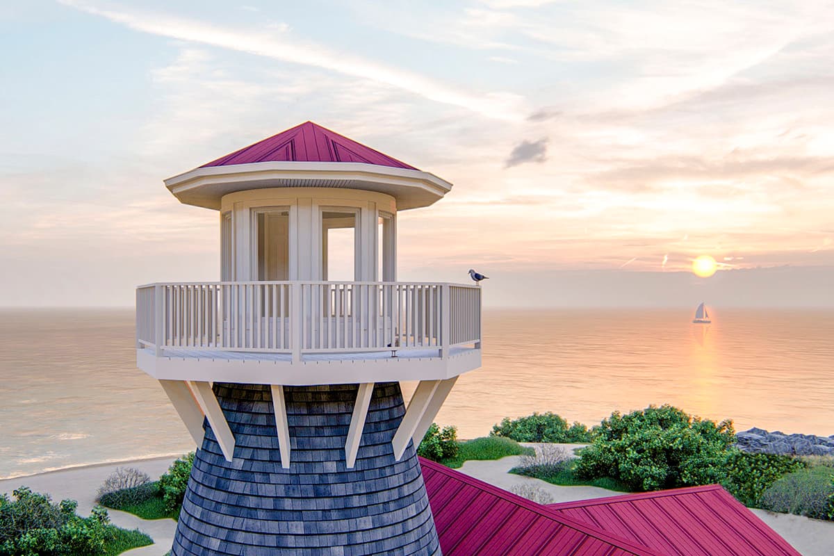 Plan 62793DJ: Coastal Living Home Plan with Lookout Tower - Image #7 - Coastal, Cottage, Shingle, Vacation