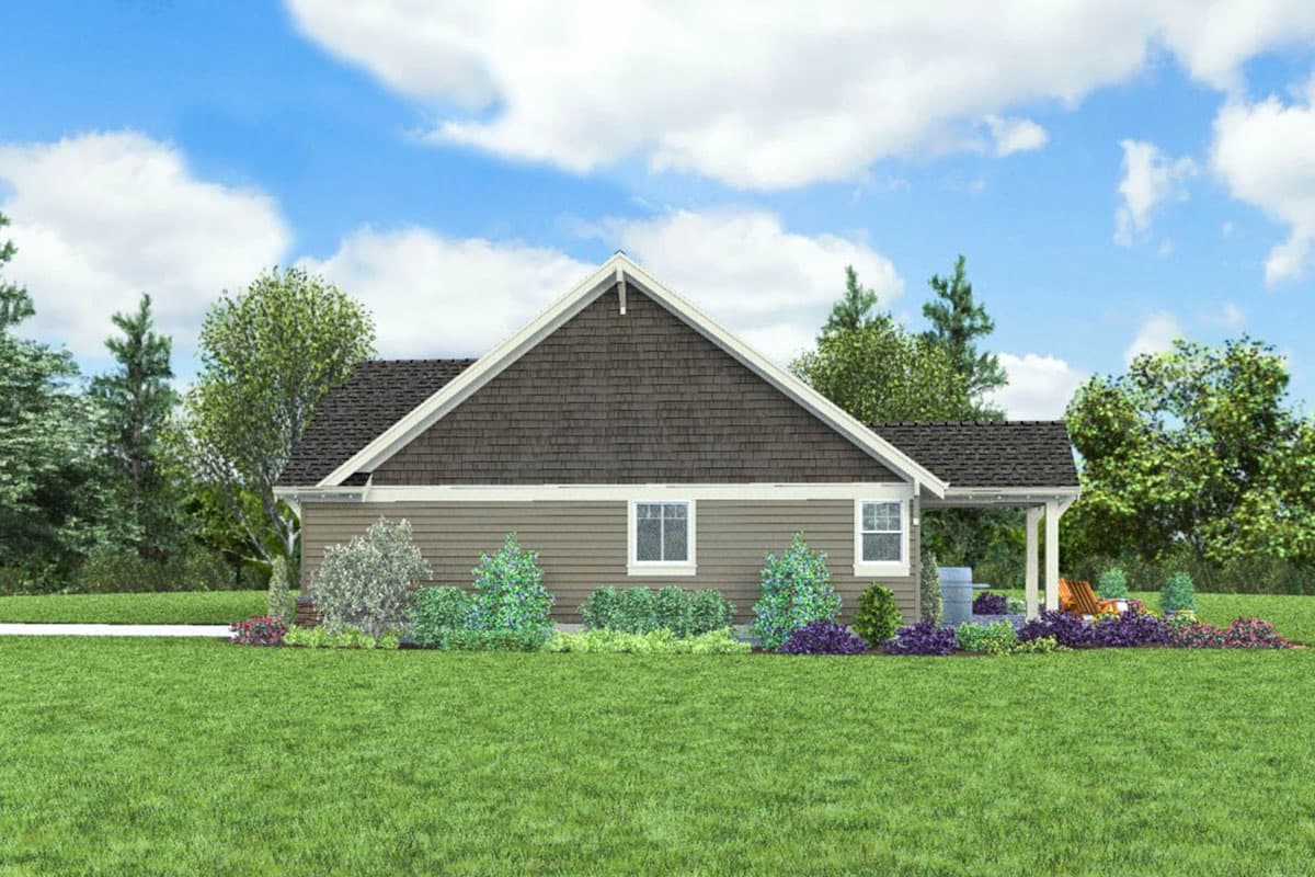 Plan 69739AM: Cozy Craftsman with Vaulted Living Room - Image #10 - Craftsman, Northwest, Ranch