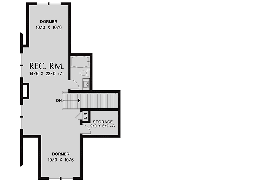 Plan 69740AM: Charming Country Craftsman House Plan with Rec Room Over Garage - Floor Plan - Bonus Room - Country, Craftsman, Northwest