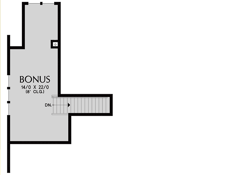Plan 69741AM: Fine Country Craftsman House Plan with Bonus Room Over Garage - 2054 Sq Ft - Floor Plan - Bonus Level - Country, Craftsman