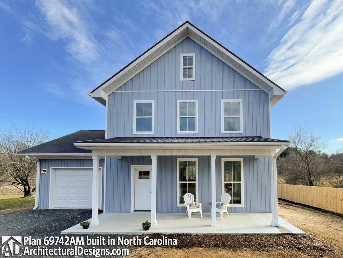 build gallery item - House Plan 69742AM Comes to Life in North Carolina