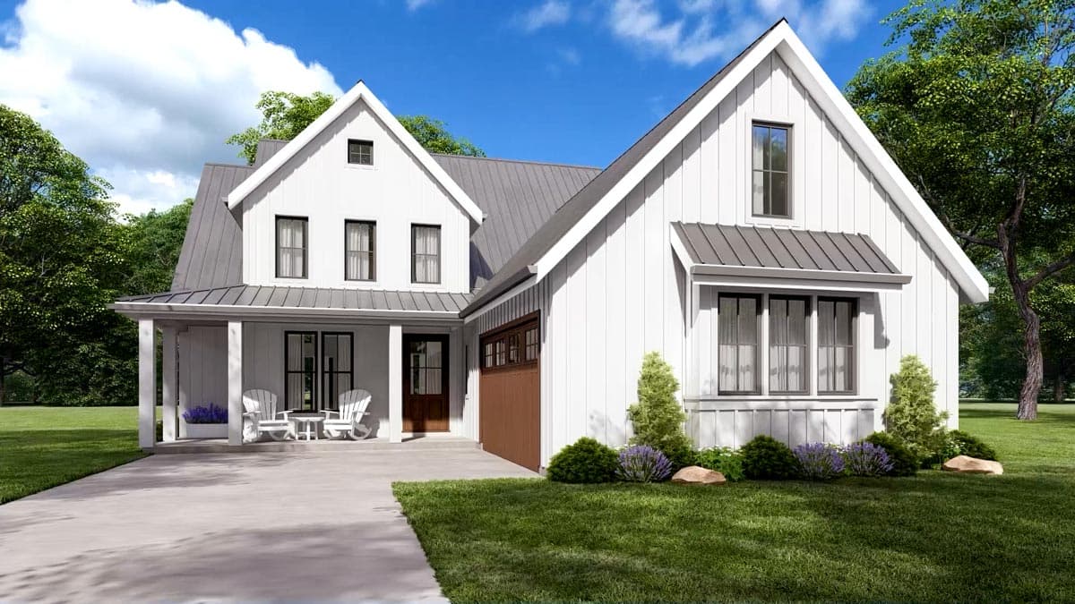 Plan 69743AM: Fresh 3-Bed House Plan with Vaulted Great Room - 2492 Sq Ft - Image #5 - Country, Farmhouse, Modern Farmhouse, New American, Traditional