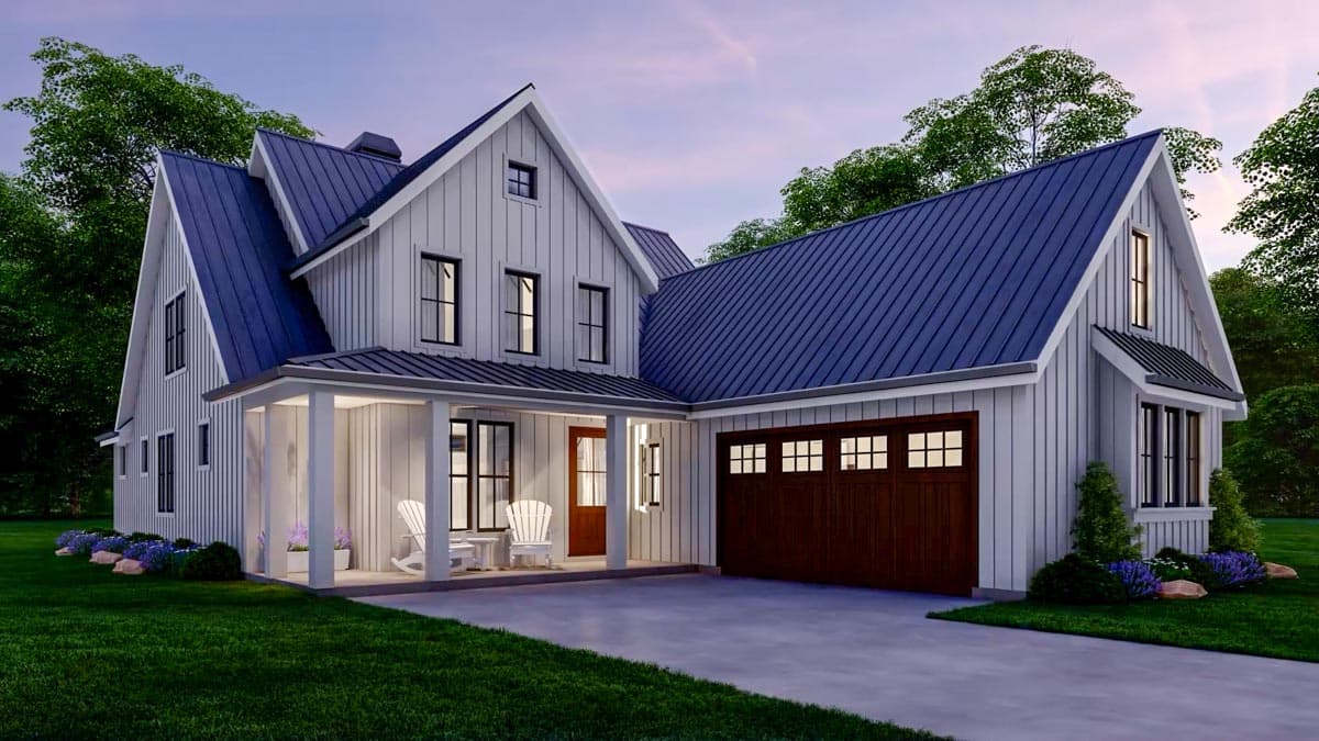 Plan 69743AM: Fresh 3-Bed House Plan with Vaulted Great Room - 2492 Sq Ft - Image #9 - Country, Farmhouse, Modern Farmhouse, New American, Traditional