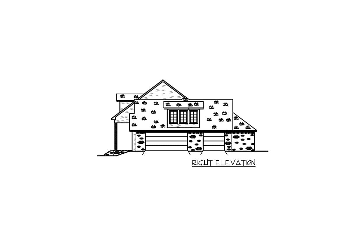 Plan 83926JW: Inviting Farmhouse Plan with Optional Bonus Level above Garage - Image #5 - Country, Farmhouse, Ranch, Southern, Traditional