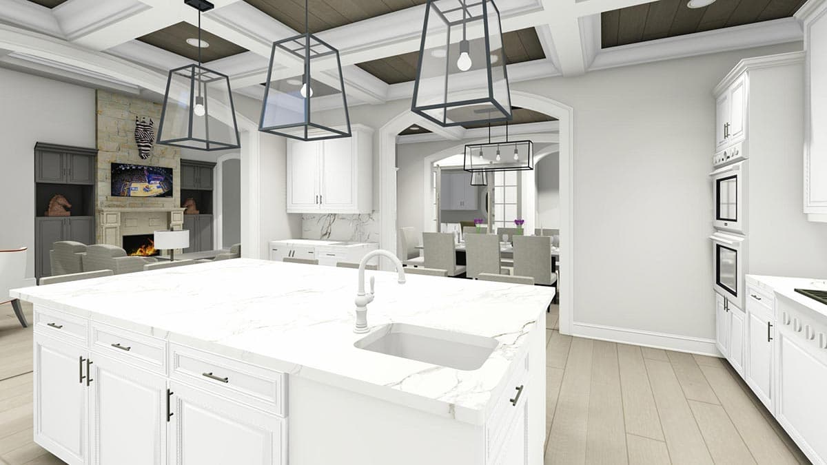 Plan 64476SC: Beautiful One-level Home with Option to Finish Lower Level - Image #9 - Craftsman, Shingle