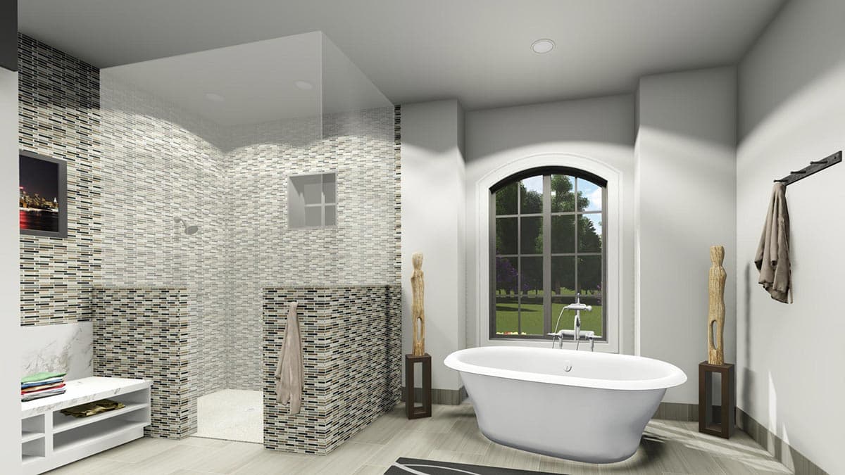 Plan 64476SC: Beautiful One-level Home with Option to Finish Lower Level - Image #15 - Craftsman, Shingle