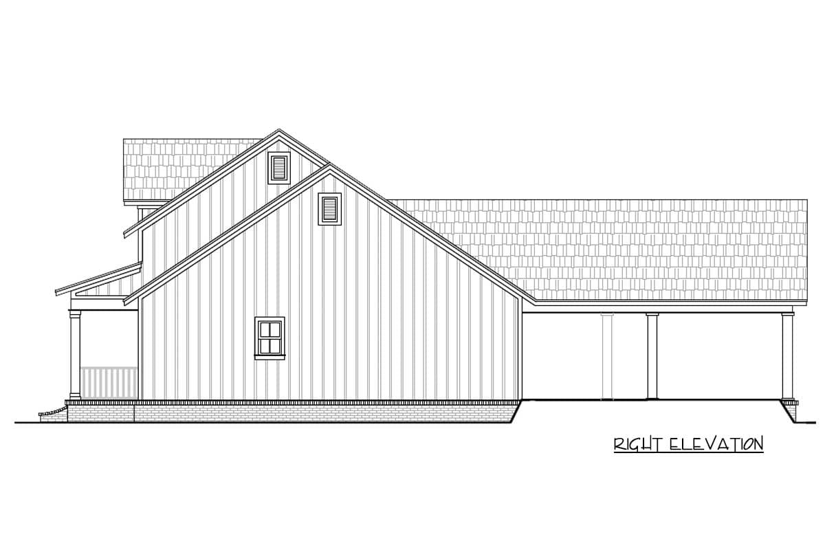 Plan 51190MM: 3-Bedroom Modern Farmhouse Plan with Vaulted Great Room - Image #4 - Country, Farmhouse, Modern Farmhouse, Ranch