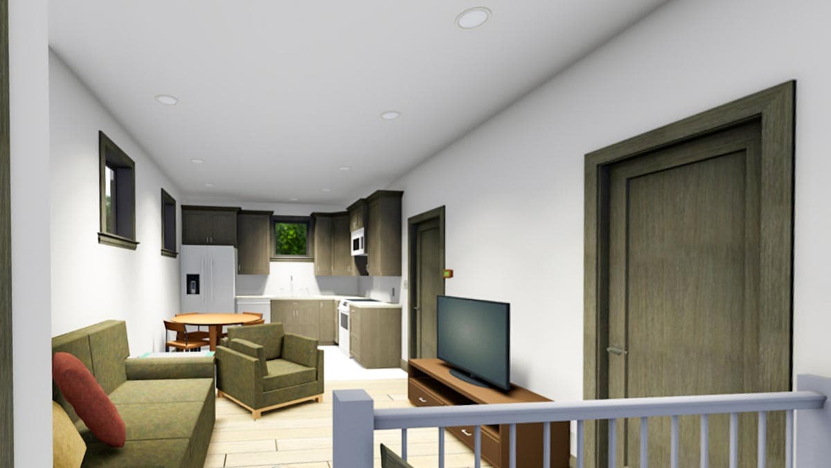 Plan 64477SC: 1-Bed Carriage House with Main-level Mudroom - Image #5 - Bungalow, Carriage, Cottage, Craftsman