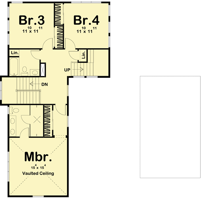 Plan 62795DJ: Beach House Plan on Post and Pier Foundation - Floor Plan - 2nd Floor - Beach, Coastal, Low Country, Southern, Vacation