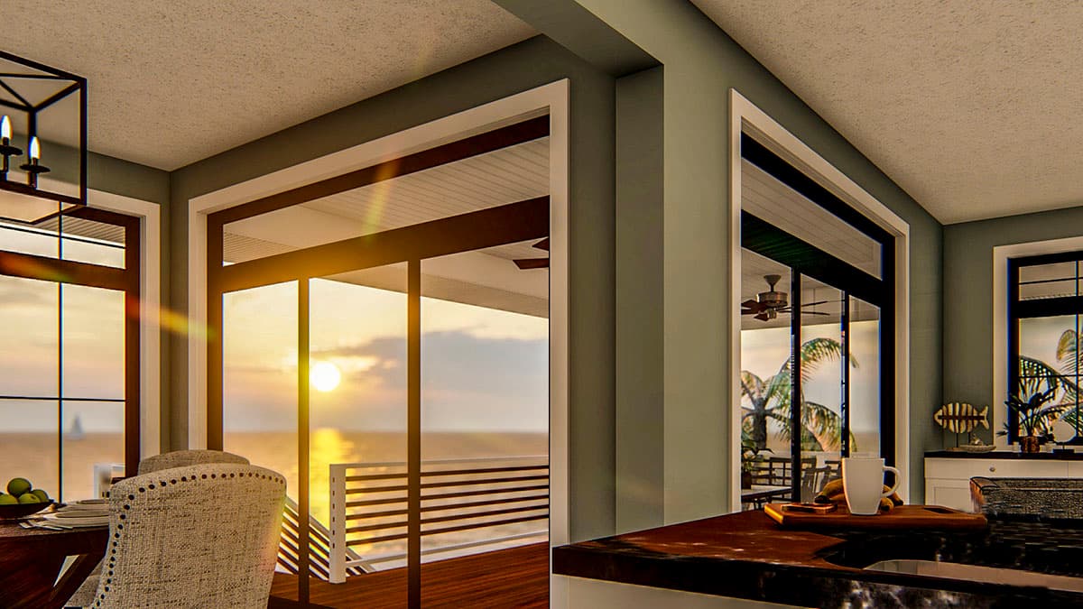 Plan 62795DJ: Beach House Plan on Post and Pier Foundation - Image #6 - Beach, Coastal, Low Country, Southern, Vacation